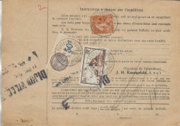 ALSACE LORRAINE1931  Bulletin D'expédition STASBOURG à DIJON Mont Saint Michel Semeuse Et Fiscal - Autres & Non Classés