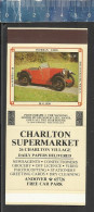 M.G. - MG 1930 VETERAN CARS - CHARLTON SUPERMARKET -  OLD MATCHBOX SKILLET SOLO (UK) WELLS ENGLAND - Zündholzschachteletiketten
