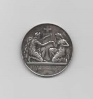 MEDAILLE ARGENT DE MARIAGE "QUE L'HOMME DONC NE SEPARE PAS CE QUE DIEU A UNI - 1884 - Altri & Non Classificati