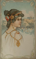 Art Nouveau Femme No. 2 - Style Mucha - Ed. Emile Storch Vienne 1901 - 1900-1949