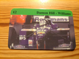 Prepaid Phonecard United Kingdom - Car Race, Formula 1, Damon Hill, Williams - Emissioni Imprese