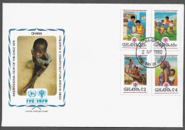 GHANA FDC COVER - 1980 International Year Of The Child SET FDC (FDC79#04) - Ghana (1957-...)