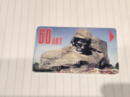 BELARUS-(BY-BLT-120)-60-Anniversary-(101)(GOLD CHIP)(164455)(tirage-249.000)used Card+1card Prepiad Free - Belarús