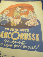 Protège-Cahier Ancien / Un Entremets FRANCORUSSE Au Dessert/Efgé Valenciennes/Vers 1950-60      CAH368 - Dulces & Biscochos