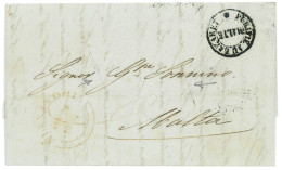 P2342 - EGYPT , 1841 PREFILATELIC LETTER, SEND TO MALTA, DESINFECTED ON ARRIVAL. - Prephilately