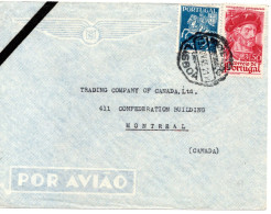 71719 - Portugal - 1945 - 3$5o Cao MiF A LpBf LISBOA -> Montreal, PQ (Canada) - Storia Postale