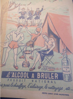 Protège-Cahier Ancien /Alcool à Bruler/Produit National /Scouts En Camping/GAI/Efgé Valenciennes /Vers 1950-60    CAH371 - Levensmiddelen