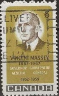 CANADA 1969 Vincent Massey 1st Canadian-born Governor-general - 6c Vincent Massey  AVU - Used Stamps