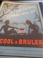 Protège-Cahier Ancien /Alcool à Bruler/En Camping Comme Chez Soi/Efgé Valenciennes /Vers 1950-60    CAH370 - Food