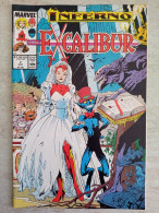 Fumetto Marvel Excalibur 1989 Comics 7 Apr Inferno - Ottime Condizioni - Marvel