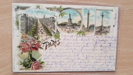 Souvenir De  Paris  , Multivue Genre Gruss - Cartas Panorámicas