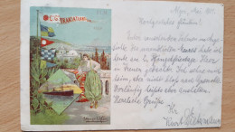 C Ie Transatlantique Plm Alger ,  Arrivée Riesa  1901 , Hugo D'alesi - Sonstige & Ohne Zuordnung