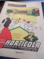 Protège-Cahier Ancien /Exigez Les Conserves HORTICOLA/ Efgé Valenciennes /Vers 1950-60    CAH373 - Alimentare