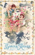 FÊTES - VŒUX - Bonne Année - Anges - Colorisé - Carte Postale Ancienne - Neujahr
