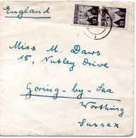 71727 - Bizone - 1948 - 2@15Pfg Bauten A Bf SIEGEN -> Grossbritannien - Lettres & Documents