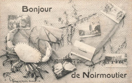 FRANCE - Bonjour De Noirmoutier - Multi-vues - Carte Postale Ancienne - Otros & Sin Clasificación