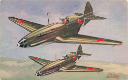 Aviation * Avion Militaire MIG 3 De L'URSS * Russie * Cpa Illustrateur Louis PETIT - 1939-1945: 2ème Guerre