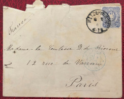 Allemagne, Divers Sur Enveloppe De Metz 1881 - (B3428) - Covers & Documents