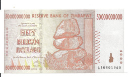 ZIMBABWE 50 BILLION 2008 UNC P 87 - Zimbabwe