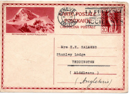 71732 - Schweiz - 1930 - 20Rp GAKte "Jungfraujoch" GENEVE - ... -> Grossbritannien - Covers & Documents