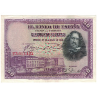 Billet, Espagne, 50 Pesetas, 1928-08-15, KM:75b, SUP - 50 Pesetas