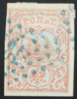 1866 Russische Post In Der Levante, 10 Pa Dampschiff Gest., MiNr. 3 II, ME 100,- - Used Stamps