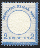 1872 Deutsches Reich, 2 Gr. Großes Schild Sauber Ungebraucht, MiNr. 20, ME 30,- - Ongebruikt