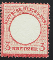 1872 Deutsches Reich, 3 Kr. Großes Schild, Sauber Ungebraucht, MiNr. 25, ME 30,- - Ongebruikt