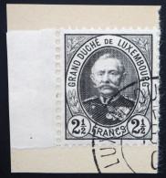 1891 Luxemburg, 2 1/2 Fr Adolf, Schönes Stück Gest. Auf Bfst., MiNr. 65, ME 25,- - 1891 Adolphe Voorzijde