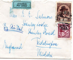 71735 - Tschechoslowakei - 1935 - 3Kc Masaryk MiF A LpBf PRAHA -> Grossbritannien - Storia Postale