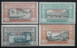 1924 Italienisch-Cyrenaica, 4 Werte Manzoni, Ungebraucht, MiNr. 11/14, ME 40,- - Cirenaica