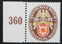 1929 DR, 50 Pf Mit Plattenfehler PE Statt PF, Postfrisch, MiNr. 434 I, ME 600,- - Plaatfouten & Curiosa