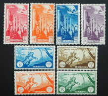 1931, Italienisch-Tripolitanien, Serie Flugpostmarken, *, MiNr. 133/40, ME 85,- - Tripolitaine