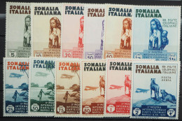 1934, Serie Kolonialausstellung, Ungebraucht, MiNr. 197/08, ME 60,- - Somalië