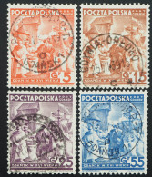 1938 Port Gdansk, Serie Gründung Der Republik, Gestempelt, MiNr. 34/27, ME 110,- - Port Gdansk