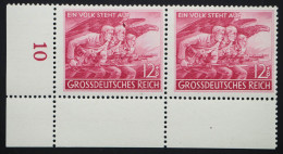 1945 DR, 12 + 8 Pf Volkssturm Mit PF "dunkler Fleck", MiNr. 908 VI, ME 80,- - Variétés & Curiosités