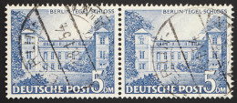 1949 Berlin, 5 DM Bauten (I) Im Waagrechten Paar, Gestempelt, MiNr. 60, ME 260,- - Blocs