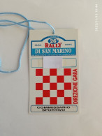 SAN MARINO PASS 26° RALLY 1998 - Automobile - F1