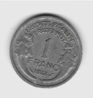 1 Franc   " MORLON "  1948 B   TTB + - 1 Franc