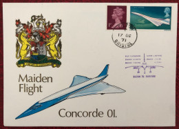 Grande-Bretagne, Enveloppe Commémorative CONCORDE - 17.12.1971 - (B3480) - Cartas & Documentos