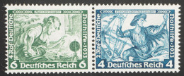 Deutsches Reich, 6 + 4 Pf Wagner Zusammendruck, Ungebraucht, MiNr. W 47, ME 18,- - Blocks & Kleinbögen