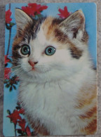 Petit Calendrier  De Poche 1987 Chat Chaton  - 1 Volet - Small : 1981-90