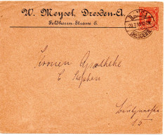 71741 - Deutsches Reich / Privatpost / Dresden - 1899 - 3Pfg GAUmschlag HANSA DRESDEN - Private & Local Mails