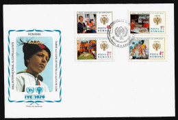 ROMANIA FDC COVER - 1980 International Year Of The Child SET FDC (FDC79#05) - Lettres & Documents