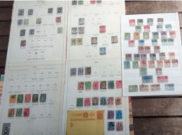 SIAM - ENSEMBLE DE TIMBRES ANCIENS - MONTAGE COLLECTIONNEUR - Sur CINQ PAGES - état - Siam