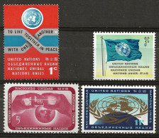 NATIONS-UNIES - NEW-YORK: **, N° YT 100 à 103, Série, TB - Unused Stamps