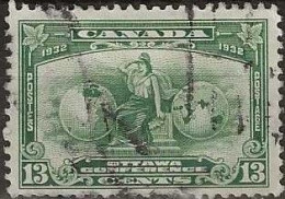 CANADA 1937 King George VI - 8c - Orange FU - Gebruikt