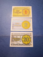 KAZAKISTAN-P1-2-5 1-2-20T 1993 UNC - Kazachstan