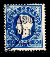 ! ! Cabo Verde - 1902 D. Luis 130 R (Perf. 12 3/4) - Af. 57 - Used - Cap Vert