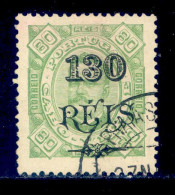 ! ! Cabo Verde - 1902 D. Carlos OVP 130 R (Pef. 13 1/2) - Af. 71b - Used - Cap Vert